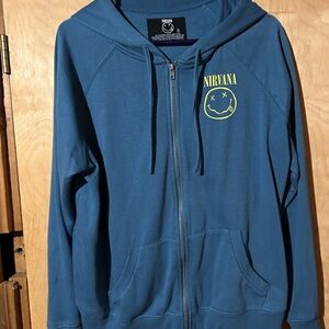 Torrid nirvana zip up hoodie